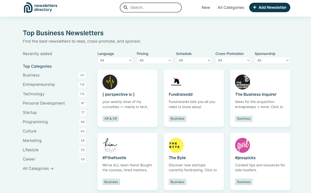 Newsletters Directory
