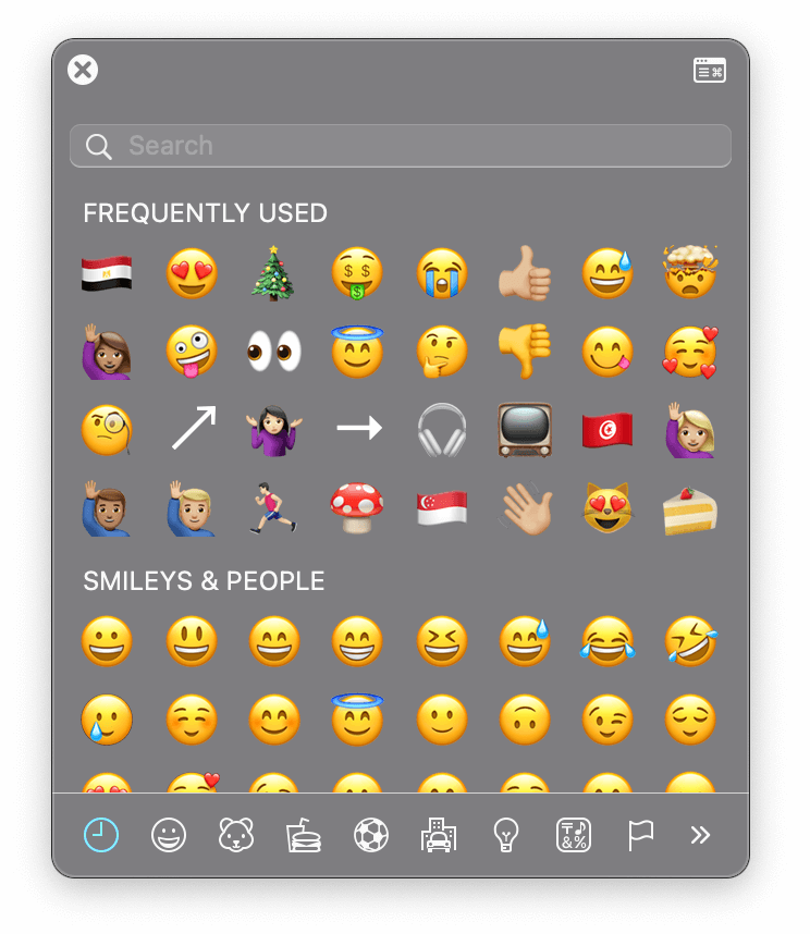 adding emojis on Mac