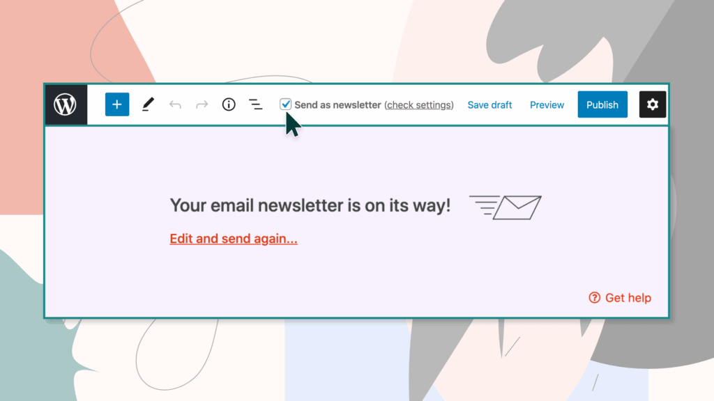 Create newsletter in WordPress