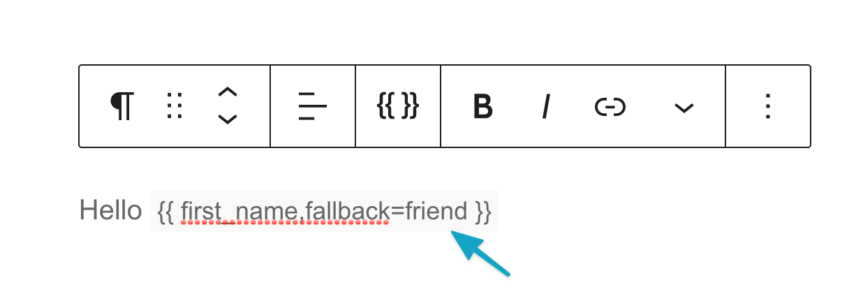 Mergetag fallback=friend