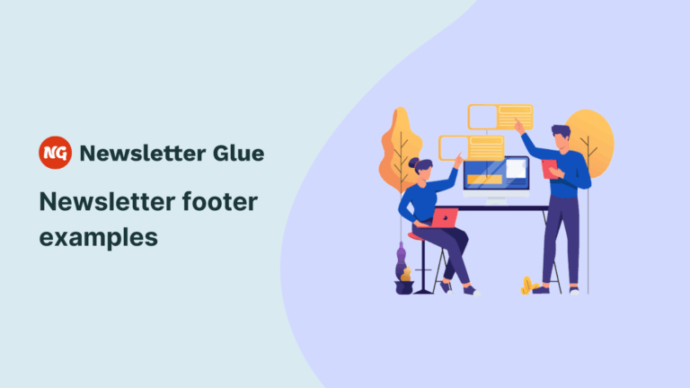 newsletter footer examples