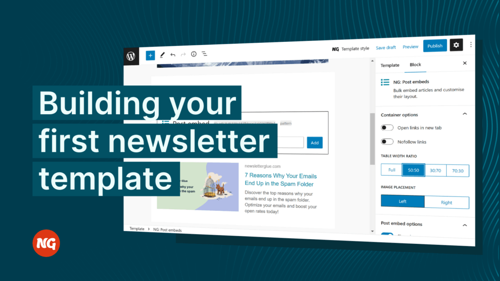 Building your first newsletter template